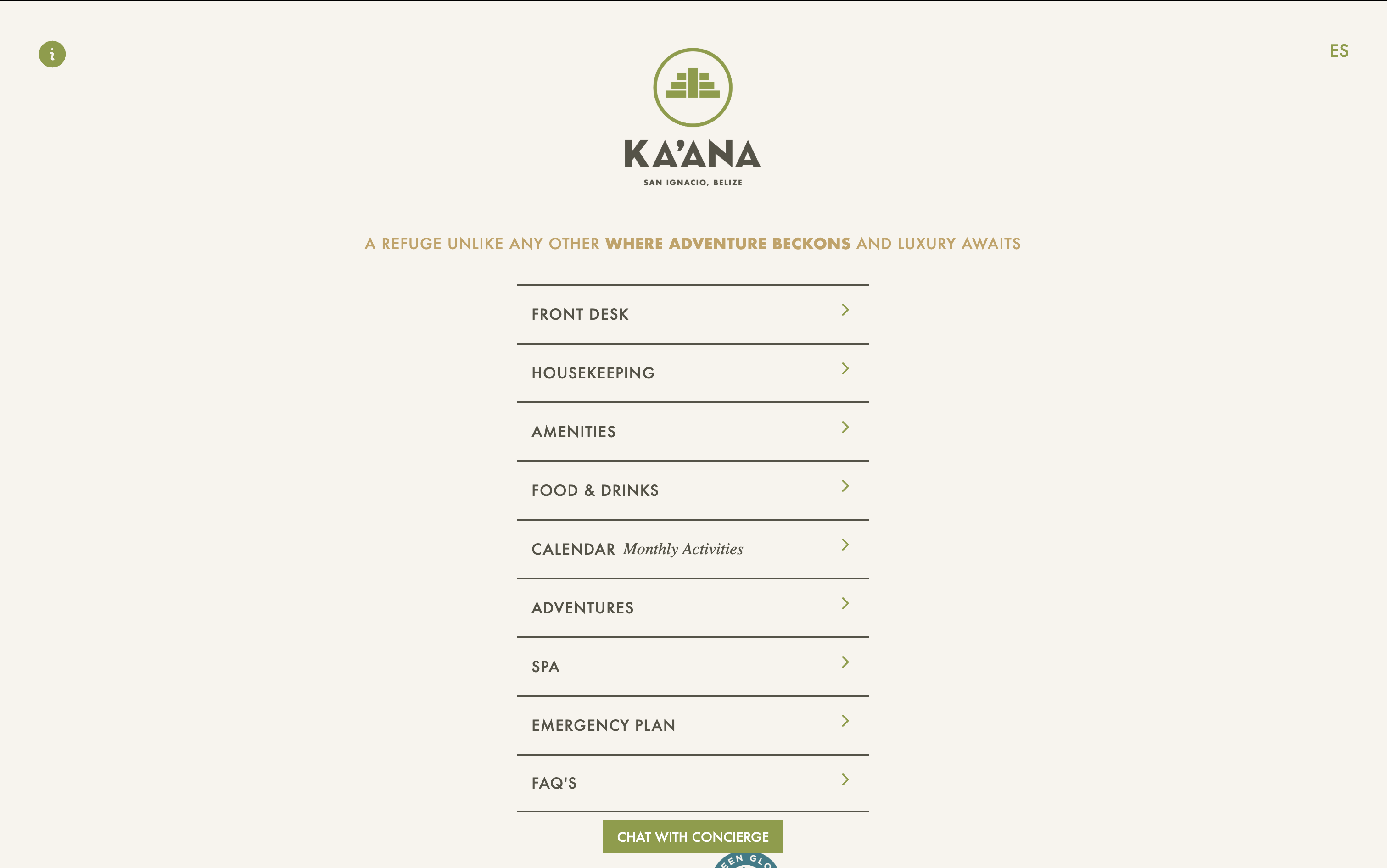 Kaana Room Directory